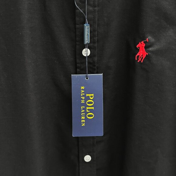 Ralph Lauren Black Polo Long-Sleeve Shirt - Picture 4 of 8